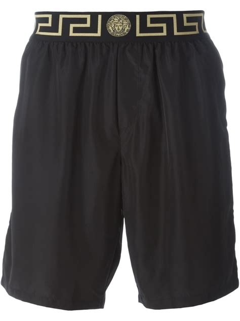 versace swim shorts mens discounted|Versace men's beachwear.